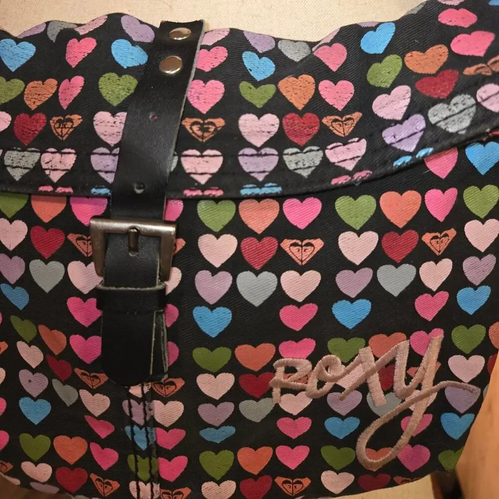 Y2k roxy heart shoulder bag